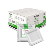 Kafem Ekolojik Kare Tabak 16 Cm 25 Li X 20 Paket Koli