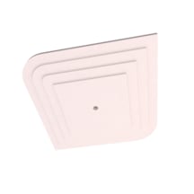 Motifpiyer Lamba Tavan Göbeği Düz-4k-model-kare-egri-dik-56cm-2 Adet Beyaz