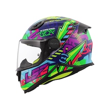 Ls2 Kid Svent Çocuk Motosiklet Kaskı Mavi - Yeşil
