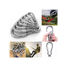 Kilitli Karabina Yaylı Galvanizli 6-8-10-12Mm Ölçü Adet Seçenekli