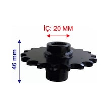 Atv Ön Dişli 520-18T Iç 20 Mm Uzunluk 46 Mm M Öm
