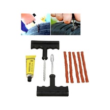 Jouis Lastik Tamir Kiti Profesyonel Oto Lastik Tamir Kiti - 5 Adet Fitilli Ve Solüsyonlu Tubeless Patlak Lastik Yama Se