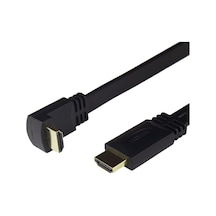 S-90up-hdtv 4k 2.0v 3d 1.5 Metre 90 Derece Açılı L Tipi Altın Uçlu Hdmı Kablo