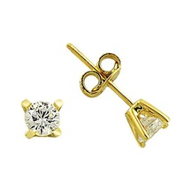 Küpe Tektaş Sarı Altın 1.20 Gram