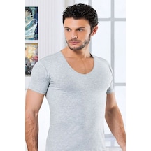 3 Lü Paket Hmd Erkek Derin U Yaka Kısa Kol Lyc Fanila Edy714-...