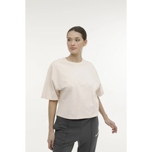 Kinetix Wb Boxy 11fn95 4fx Kadın Kısa Kol Tişört - Pastel Pembe - Toz Pembe