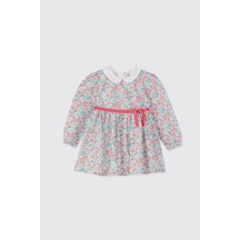 Panço Liberty Kumaş Kız Çocuk Elbise Beyaz 5621GK26001