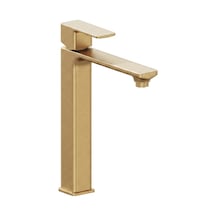 Adell Bloc Uzun Lavabo Bataryası Mat Altın Fırçalı Brushed Gold Modern Lavabo Musluğu 159401518 Altın - Gold