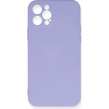 Newface - 794 - Apple iPhone Uyumlu 12 Pro Max Kılıf Nano İçi Kadife Silikon - Ece-umay - - Lila
