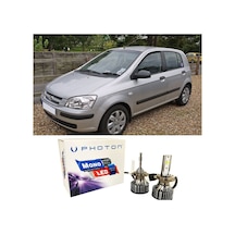 Hyundai Getz Uzun + Kısa Far Ampulü H4 Mono Yeni Seri Beyaz 2002-2009