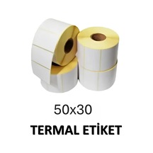 50x30 Termal Etiket 3000 Sarım 1 Rulo