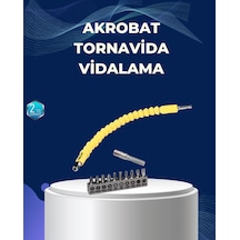 12 Li Akrobat Bits Vidalama Seti Esnek Uç Çok Yönlü Kullanım