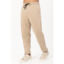 Maraton Sportswear Oversize Erkek Lastik Paça Basic Açık Vizon Eşofman Altı 22384-açık Vizon Açık Vizon