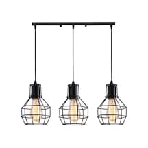 Mylights Retro Vintae Rustik Masa Üsütü Üçlü Kafes Avize En 60