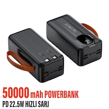 50.000 Mah Hızlı Şarj Pd 22.5w Taşıma Askılı Powerbank