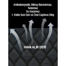 Mercedes Glk 2li Koltuk Minderi Terletmez Siyah Deri Siyah Dikiş1469