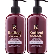 Radical Color New 25/cheryred Amonyaksız Su Bazlı Saç Boyası 250 Ml 2 Adet Vişne Kızılı