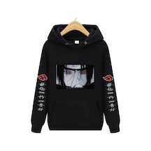 Startmore Akatsuki Naruto Unisex Kapüşonlu Hoodie 12102 Siyah Siyah