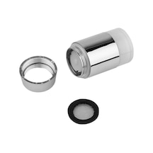 Su Kızdırma Duş 3 Renk Değişen Led Musluk Musluk Işık Sıcaklık Sensörü - Gümüş