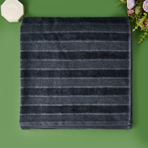 Soft Kadife Banyo Havlusu - Antrasit - 70x140 Cm Renkli