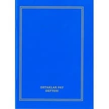 Ortaklar Pay Defteri 12 Adet Plastik Kapak 40 Yaprak 20x28 Cm