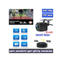 Buzzer Ahd 720p Adas Park Kamerası 170'' Lens 1 Mp Sesli İkaz 12v