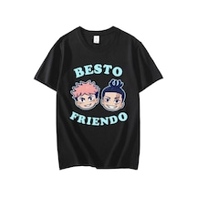Noıssey Kırmızı Etiket Gala Erkek T-shirt Jujutsu Kaisen Model84 16927 Siyah