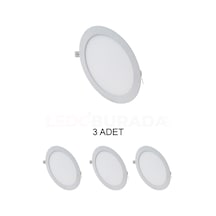 Cata Ct-5148 Slim Led Panel 15w Beyaz - 3 Lü Paket Beyaz