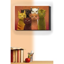 Webstyle Sayılarla Boyama Seti Kasnaklı Poz Veren Kediler 60 X 75 Cm