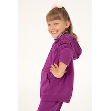 U.s. Polo Assn. Kız Çocuk Menekşe Sweatshirt 50296942-vr037 Pembe