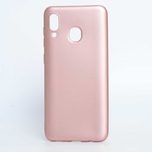 Samsung Galaxy Uyumlu A20 Kılıf Yumuşak Dokulu Soft İnce Mat Silikon Kapak Premier