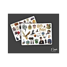 Harry Potter Sticker 2-5cm Arası 2 Sayfa 54 Adet Etiket Diğer