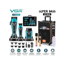 V-035 S3 3'lü Profesyonel Tıraş Seti & Gedı Lt-910 Hoparlör Hediyeli
