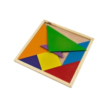 Ahşap Tangram Puzzle 20x20cm