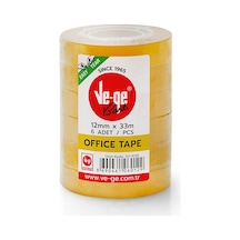 Vege Selefon Bant Office Tape 12x33 6 Lı Paket
