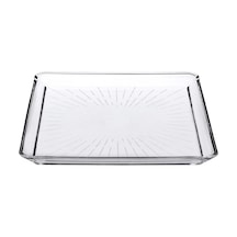 Madlen Servis Tabağı 68683 Madlen Crystal Glass 24x24 15cm