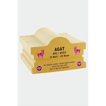 Agat - 773 - - Koç Burç - Novapazr - Bileklik Kartı-sarı Çok Renkli