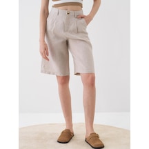 Xint Naturel %100 Keten Oversize Şort 275434