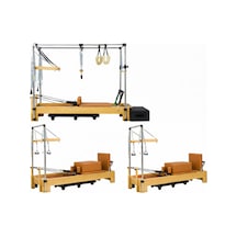 Combo Cadillac Ve 2 Adet Tower Reformer Stüdyo Paket Taba Renk 1. Sınıf Kayın Ağacı