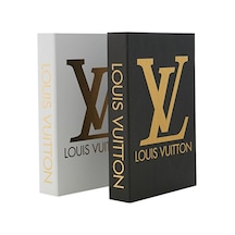 2'li Lv Gold Seti Dekoratif Kitap Kutu