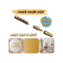 Metalik Yaldızlı Gold Markör Kalemi - Kalıcı Yazı İçin 103 Ivory