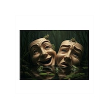 Maskelerin Ardındaki Gerçek Mdf Poster