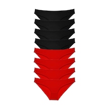 Royaleks 8 adet Süper Eko Set Likralı Kadın Slip Külot RYL-EKO8009 Çok Renkli