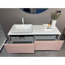 Orka Bıella 140 Alt Modül + Lavabo Mat Pudra Diğer