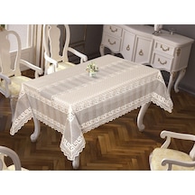 Versage Jakarlı Masa Örtüsü Krem 160X220 Cm (440322226)