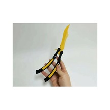 Cs2 Kelebek/butterfly Bıçak Plastik Sarı Oyuncak 3d Keskin Değil