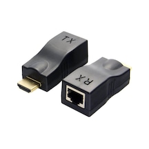 Wozlo 30m Hdmi Rj45 Dönüştürücü Kayıpsız Tek Kablo 4kx2k 1080p Hdcp Cat5e/cat6 Hdmi Extender Uzatıcı