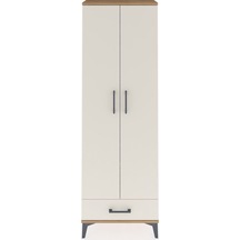 Arges Dolap 2 Raflı Tek Çekmeceli Tek Askılı 60x30x182 Çam-ay... Çam