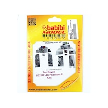 Babibi Bd3-0005 1/32 Ölçek, Rf-4c Revell İçin Kokpit Seti, Dekal Çıkartma