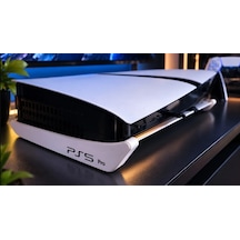 Ps5 Pro Uyumlu Yatay Stand Playstation 5 Pro Konsol Altlığı Sembollü Masaüstü Destek Standı Beyaz